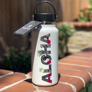 White HydroFlask Aloha Bottle